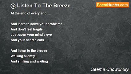 Seema Chowdhury - Listen To The Breeze