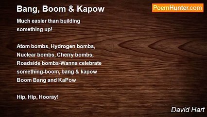 David Hart - Bang, Boom & Kapow