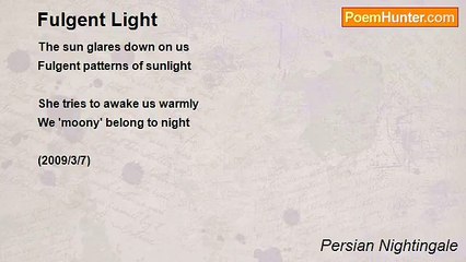 Persian Nightingale - Fulgent Light
