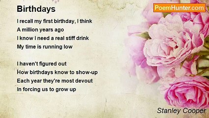 Stanley Cooper - Birthdays