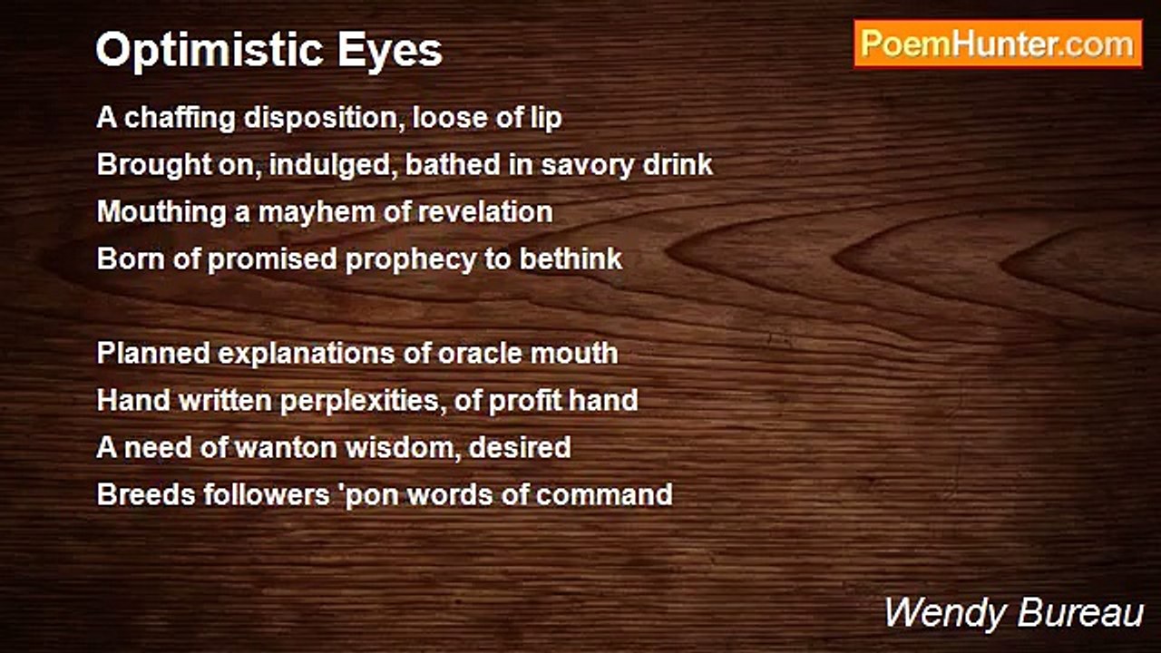 Wendy Bureau - Optimistic Eyes