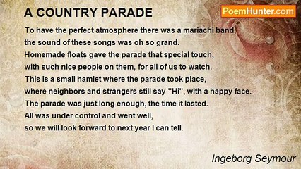 Ingeborg Seymour - A COUNTRY PARADE