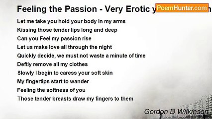 Gordon D Wilkinson - Feeling the Passion - Very Erotic you have been warned