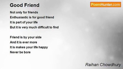 Raihan Chowdhury - Good Friend