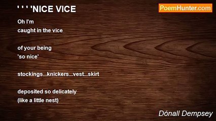 Dónall Dempsey - ' ' ' 'NICE VICE