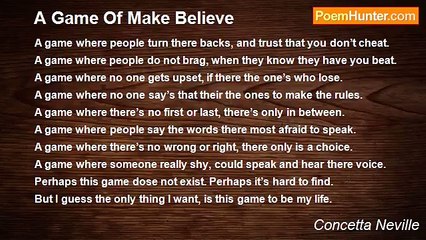 Concetta Neville - A Game Of Make Believe