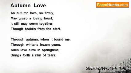 GREENWOLFE 1962 - Autumn  Love