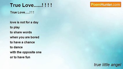 true little angel - True Love......! ! ! !