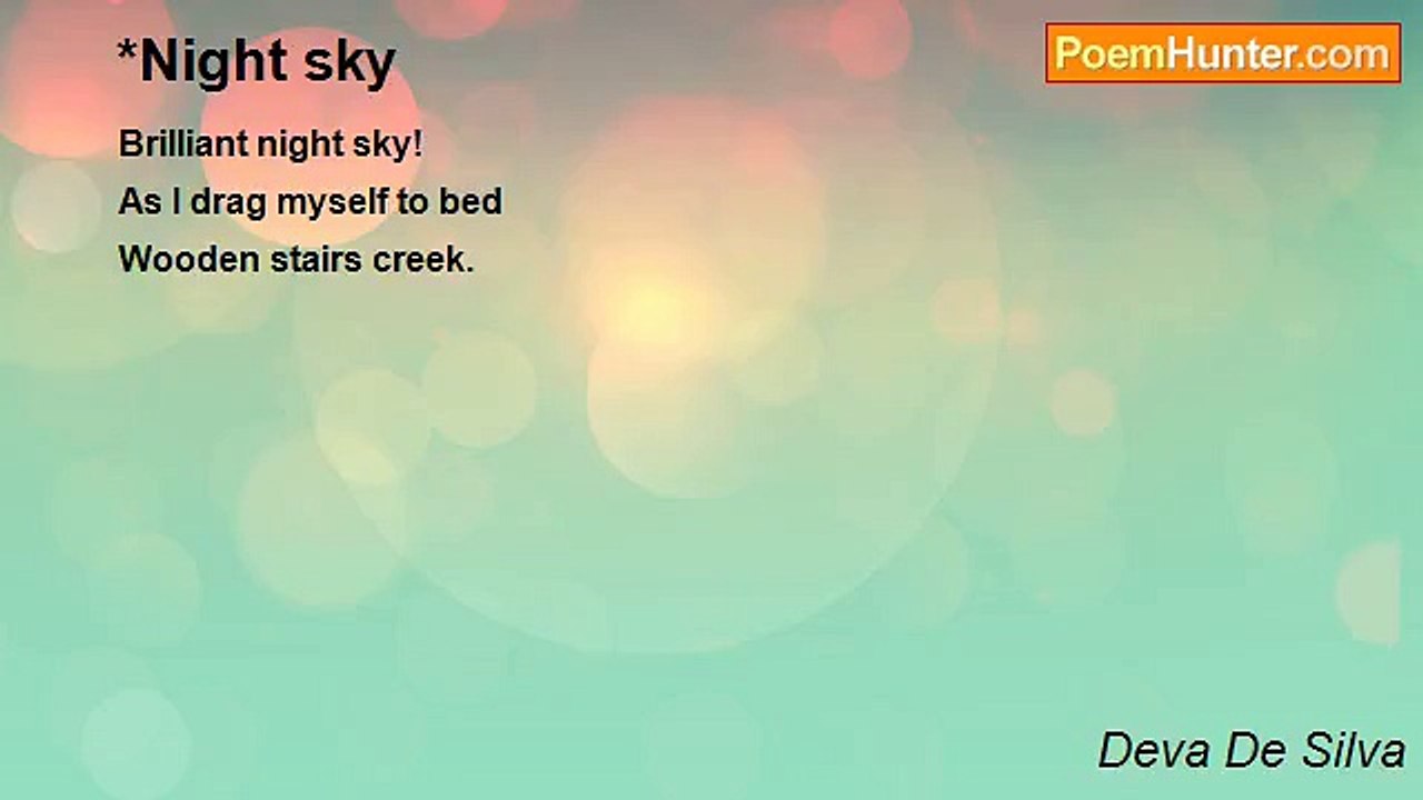 Deva De Silva - *Night sky