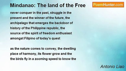Antonio Liao - Mindanao: The land of the Free