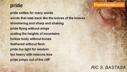 RIC S. BASTASA - pride