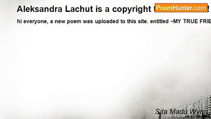 Sita Madu Wynn - Aleksandra Lachut is a copyright thief. Beware! ! Pls read!