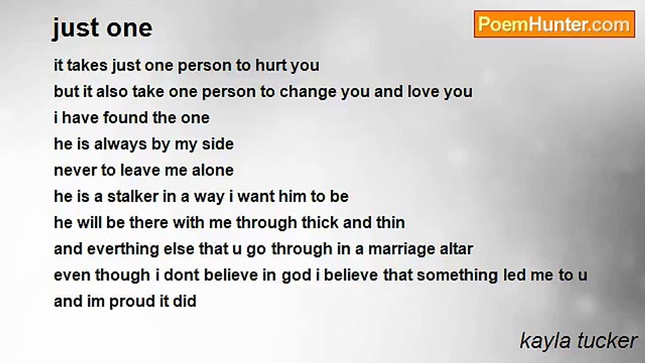 kayla tucker - just one