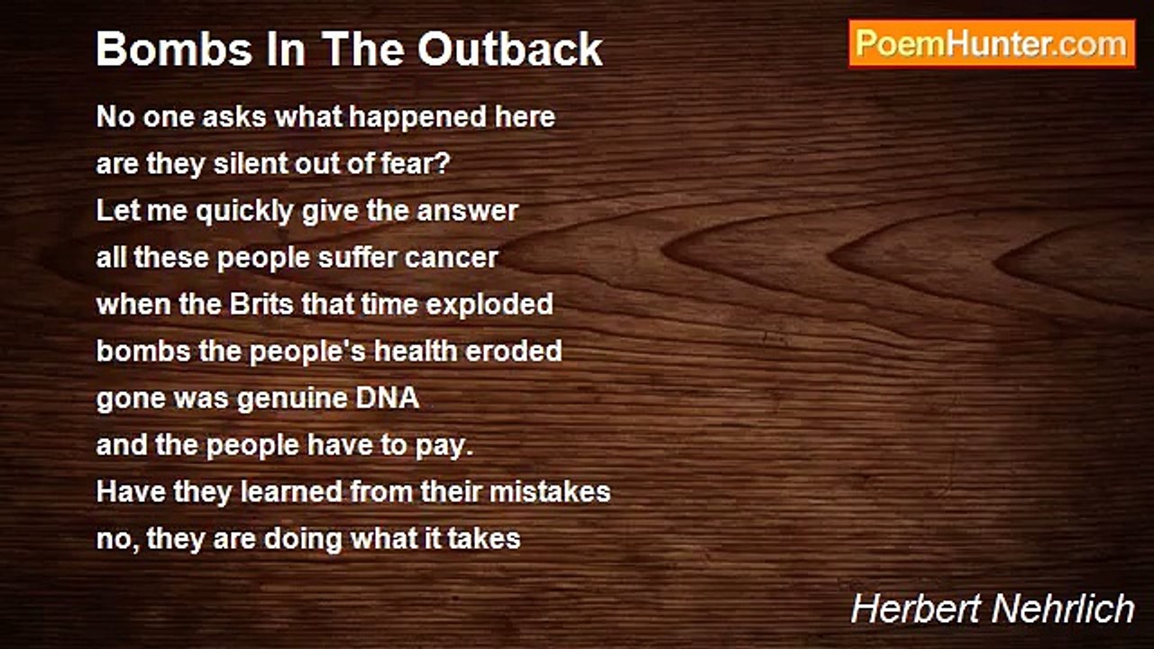 Herbert Nehrlich - Bombs In The Outback
