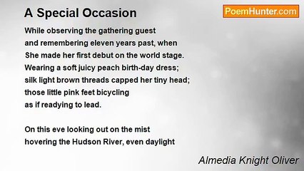 Almedia Knight Oliver - A Special Occasion