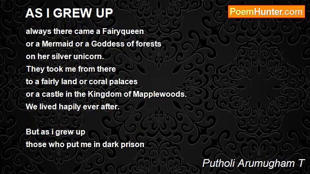 Putholi Arumugham T - AS I GREW UP
