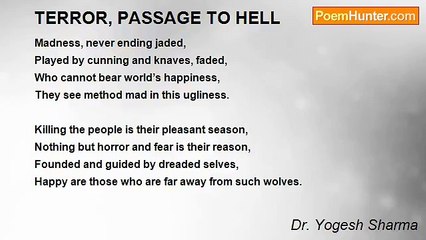Dr. Yogesh Sharma - TERROR, PASSAGE TO HELL
