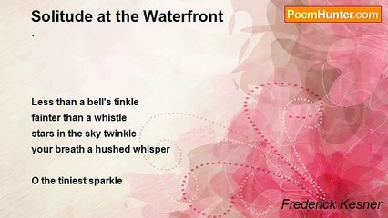 Frederick Kesner - Solitude at the Waterfront