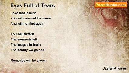 Aarif Ameen - Eyes Full of Tears