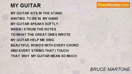 BRUCE MARTONE - MY GUITAR