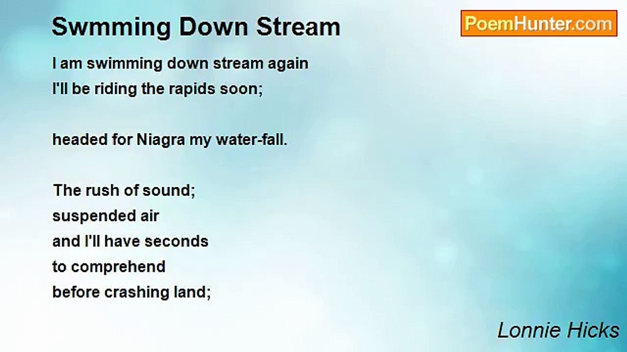 Lonnie Hicks - Swmming Down Stream