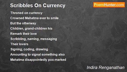 Indira Renganathan - Scribbles On Currency