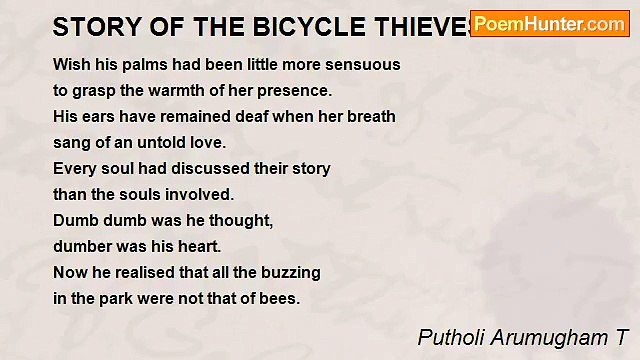 Putholi Arumugham T - STORY OF THE BICYCLE THIEVES