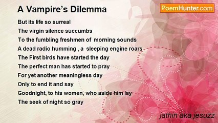 jathin aka jesuzz - A Vampire’s Dilemma