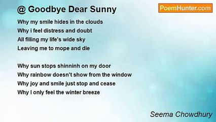 Seema Chowdhury - Goodbye Dear Sunny