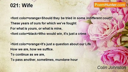 Colin Johnston - 021: Wife
