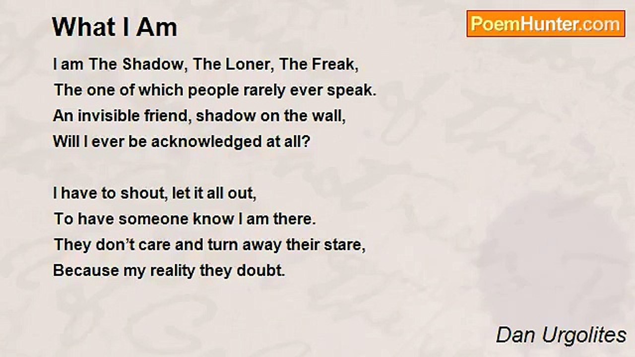 Dan Urgolites - What I Am