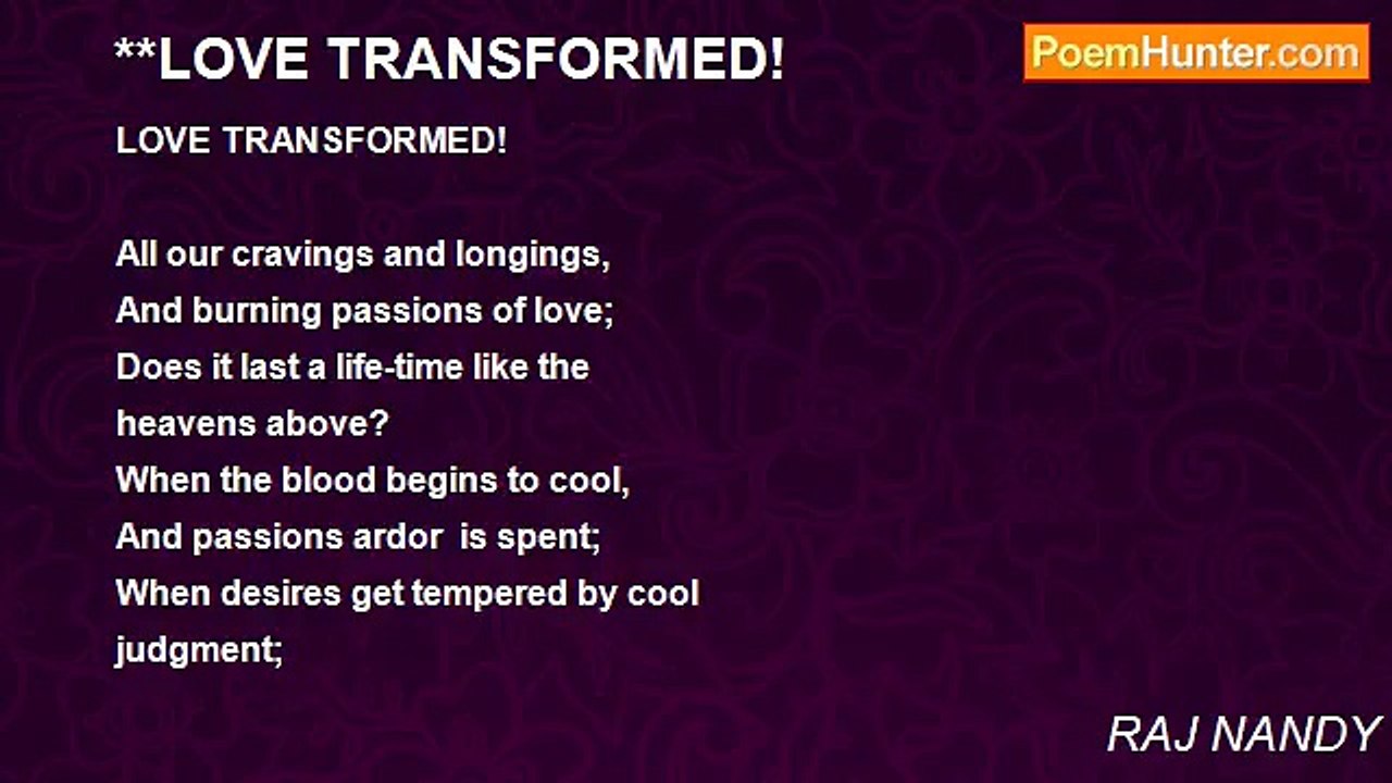 RAJ NANDY - **LOVE TRANSFORMED!