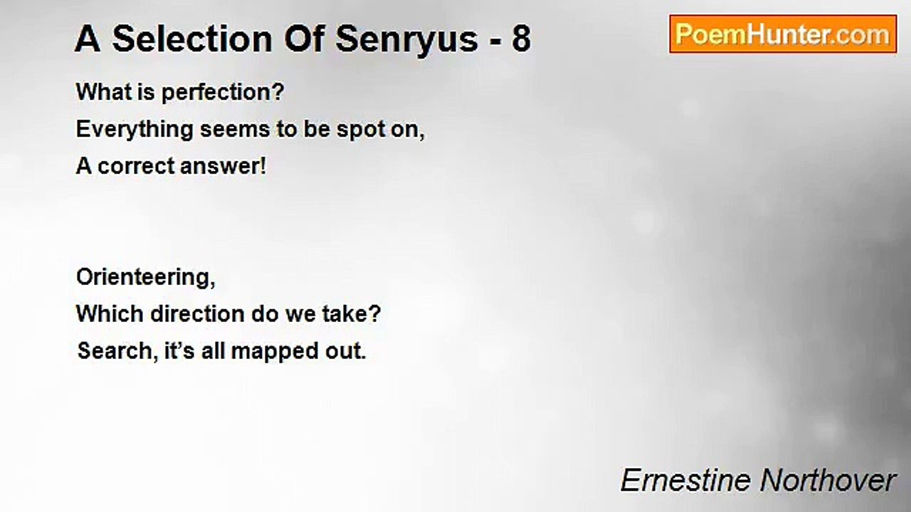 Ernestine Northover - A Selection Of Senryus - 8