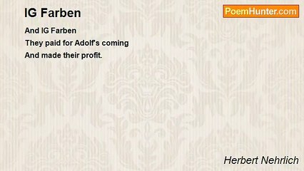 Herbert Nehrlich - IG Farben