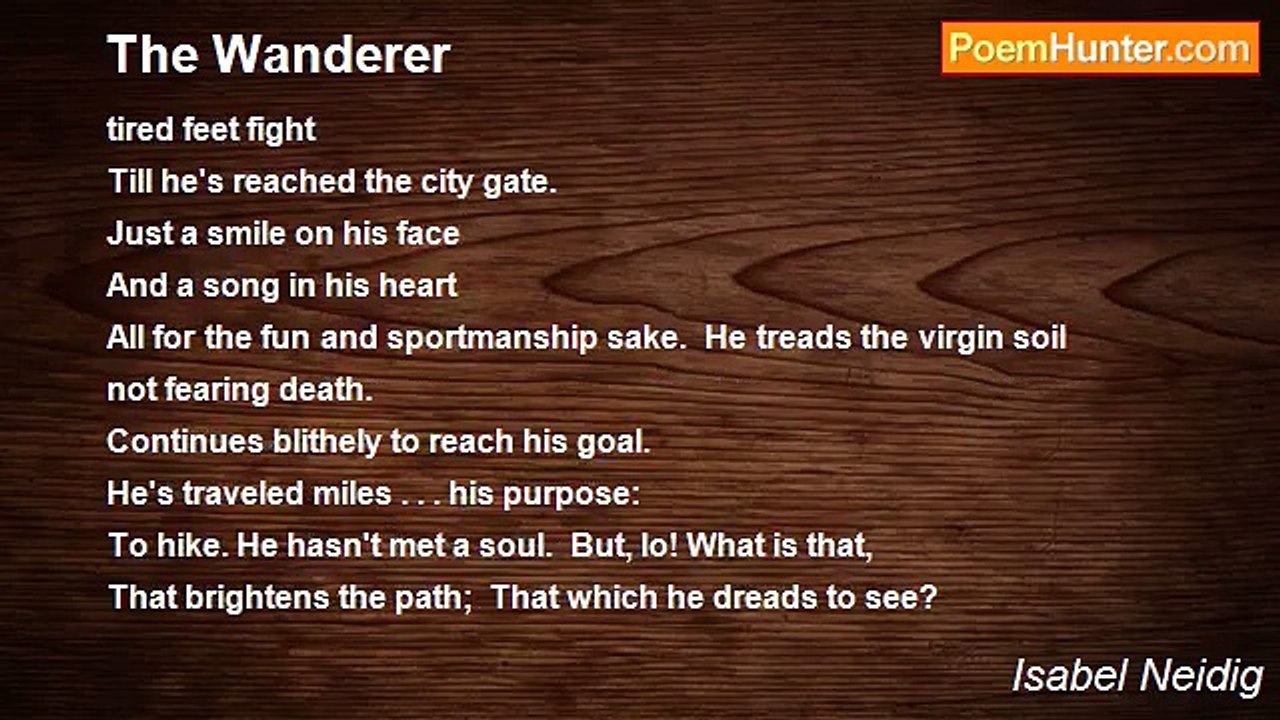 Isabel Neidig - The Wanderer
