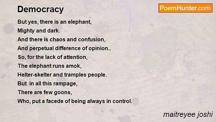 maitreyee joshi - Democracy