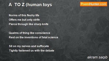 akram saqib - A  TO Z (human toys