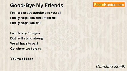 Christina Smith - Good-Bye My Friends