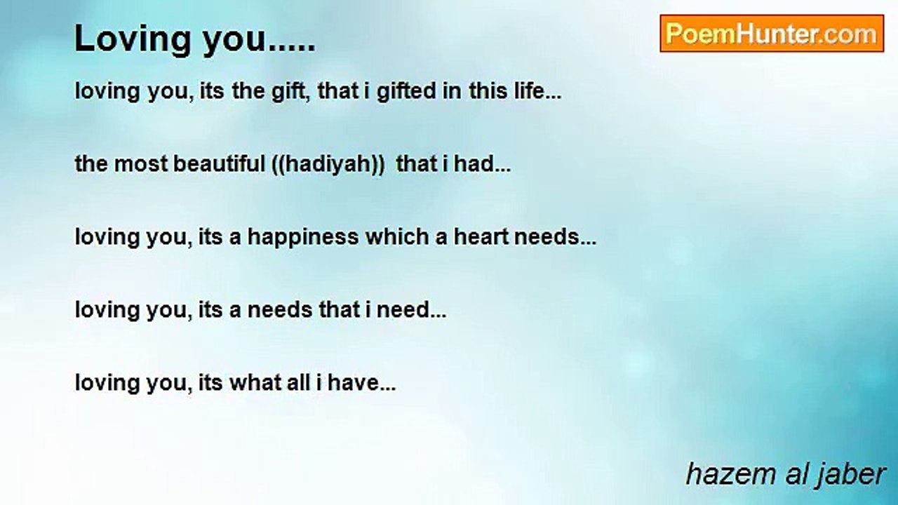 hazem al jaber - Loving you.....