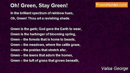 Valsa George - Oh! Green, Stay Green!