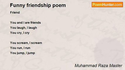 Muhammad Raza Master - Funny friendship poem