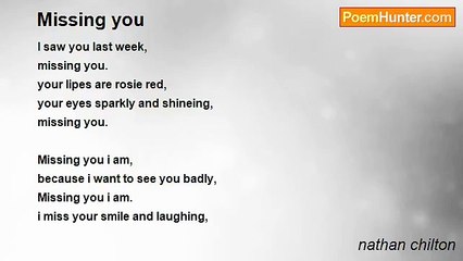 nathan chilton - Missing you