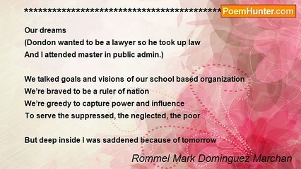 Rommel Mark Dominguez Marchan - **************************************************** ***** MASBATE- VISIONS OF  MEwith dondon jimeneze now in dubai with me, see our visions before how it was gone