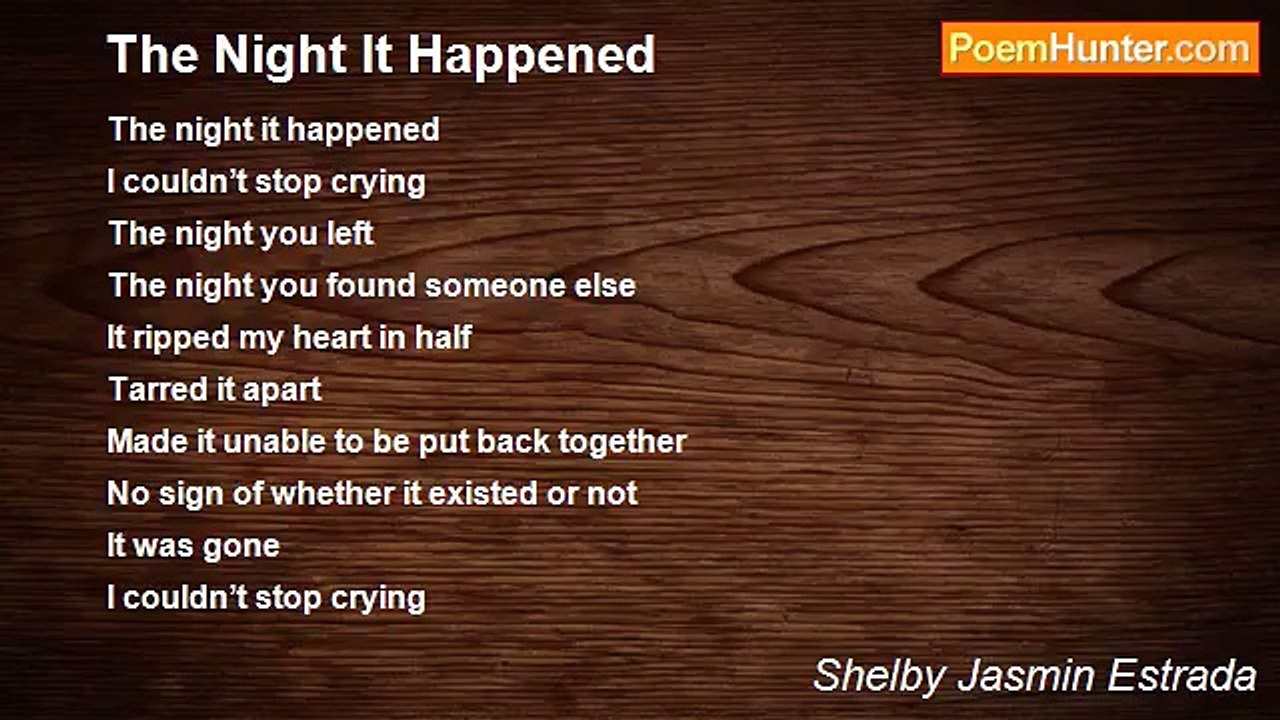 Shelby Jasmin Estrada - The Night It Happened