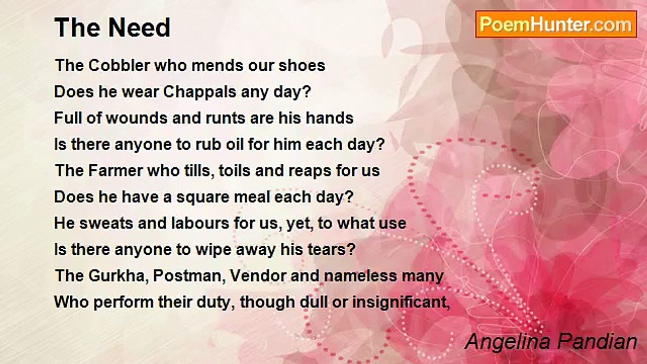 Angelina Pandian - The Need