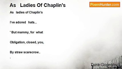 Tsira Gogeshvili - As   Ladies Of Chaplin's