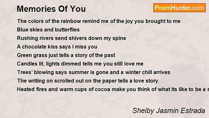 Shelby Jasmin Estrada - Memories Of You