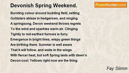 Fay Slimm - Devonish Spring Weekend.