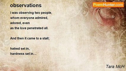 Tara McH - observations