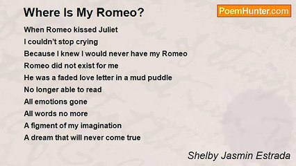 Shelby Jasmin Estrada - Where Is My Romeo?